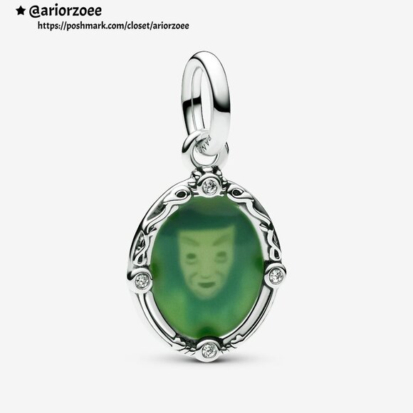Pandora Disney Snow White Magic Mirror Dangle Charm - Picture 1 of 5